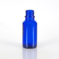CAM ŞİŞELER 20 ml MAVİ ŞİŞE 100 ADETL  İÇTEN  DAMLALIKLI KAPAKLI