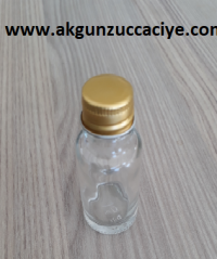 CAM ŞİŞELER 20 ML METAL KAPAKLI CAM ŞİŞE 100 ADETLİ