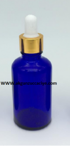 CAM DAMLALIKLI ŞİŞELER 50 ML CAM DAMLALIKLI MAVİ ŞİŞE 1 KOLİSİ 100 ADETLİDİR